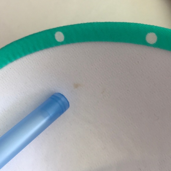 XHILARATION Bandeau Green Polkadot Bikini Top SZ Small - Picture 7 of 7